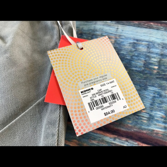 a:glow  Women’s 14 Crop Maternity Pants - Picture 4 of 8